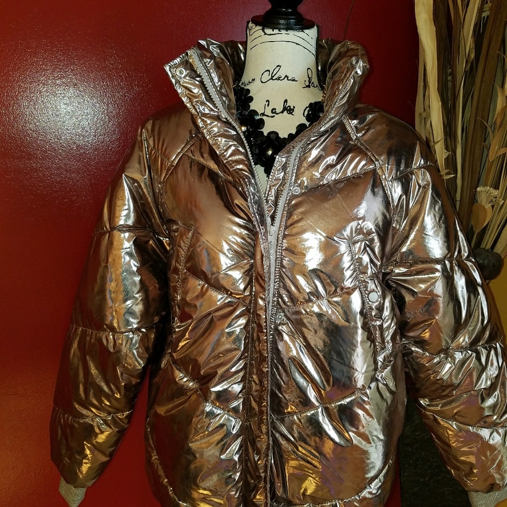 Gold Puffer Jacket